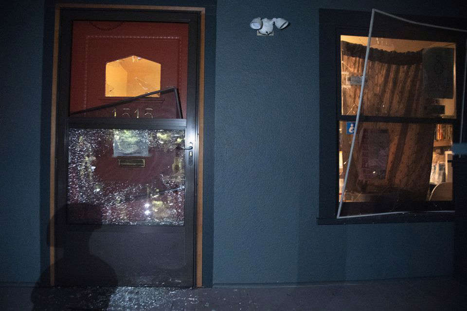 smashed up pregnancy center